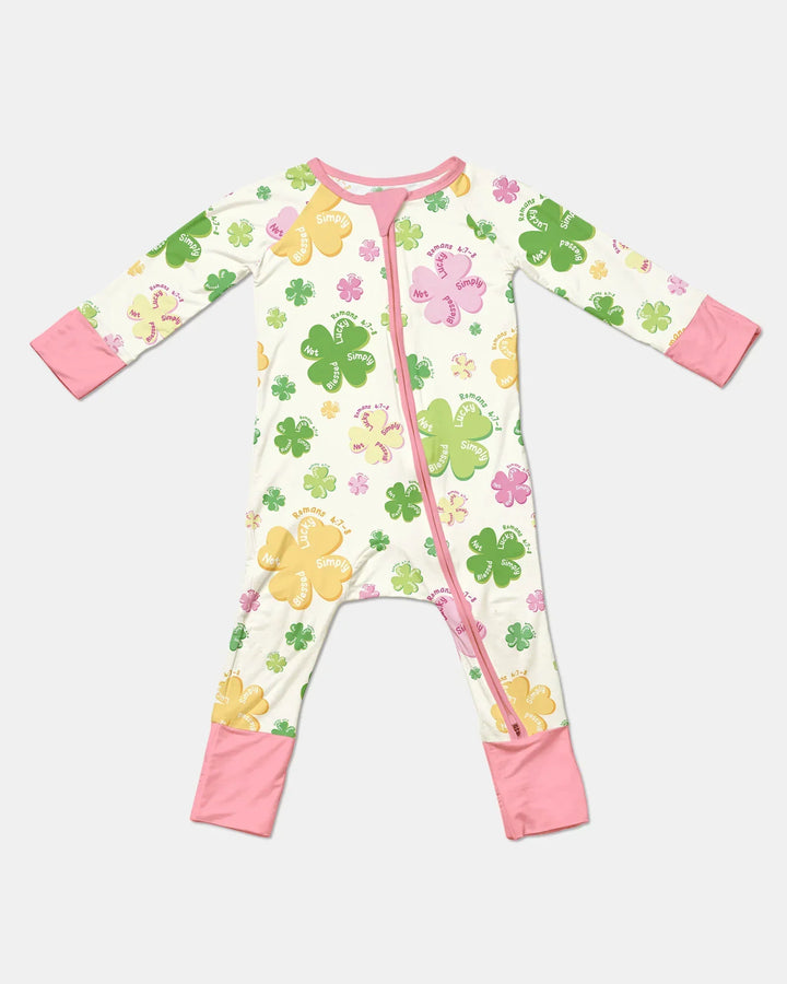Shamrocks Print St. Patrick's Day Bamboo Convertible Zippy