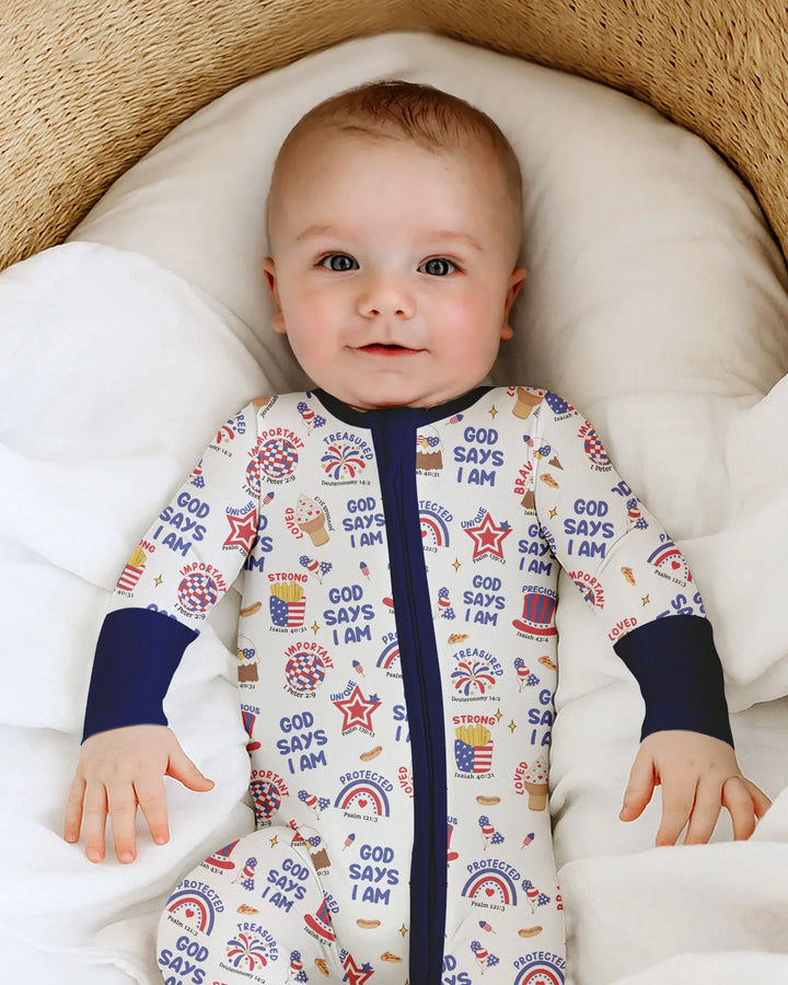 God Says I Am - America 250th Anniversary Bamboo Convertible Zippy