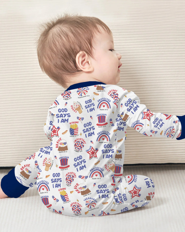 God Says I Am - America 250th Anniversary Bamboo Convertible Zippy