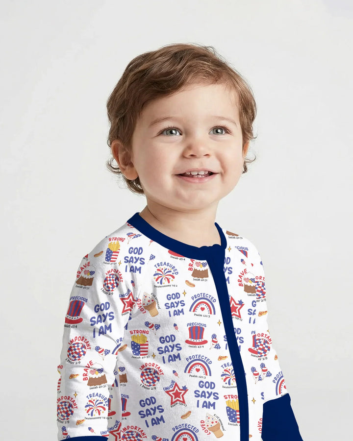 God Says I Am - America 250th Anniversary Bamboo Convertible Zippy