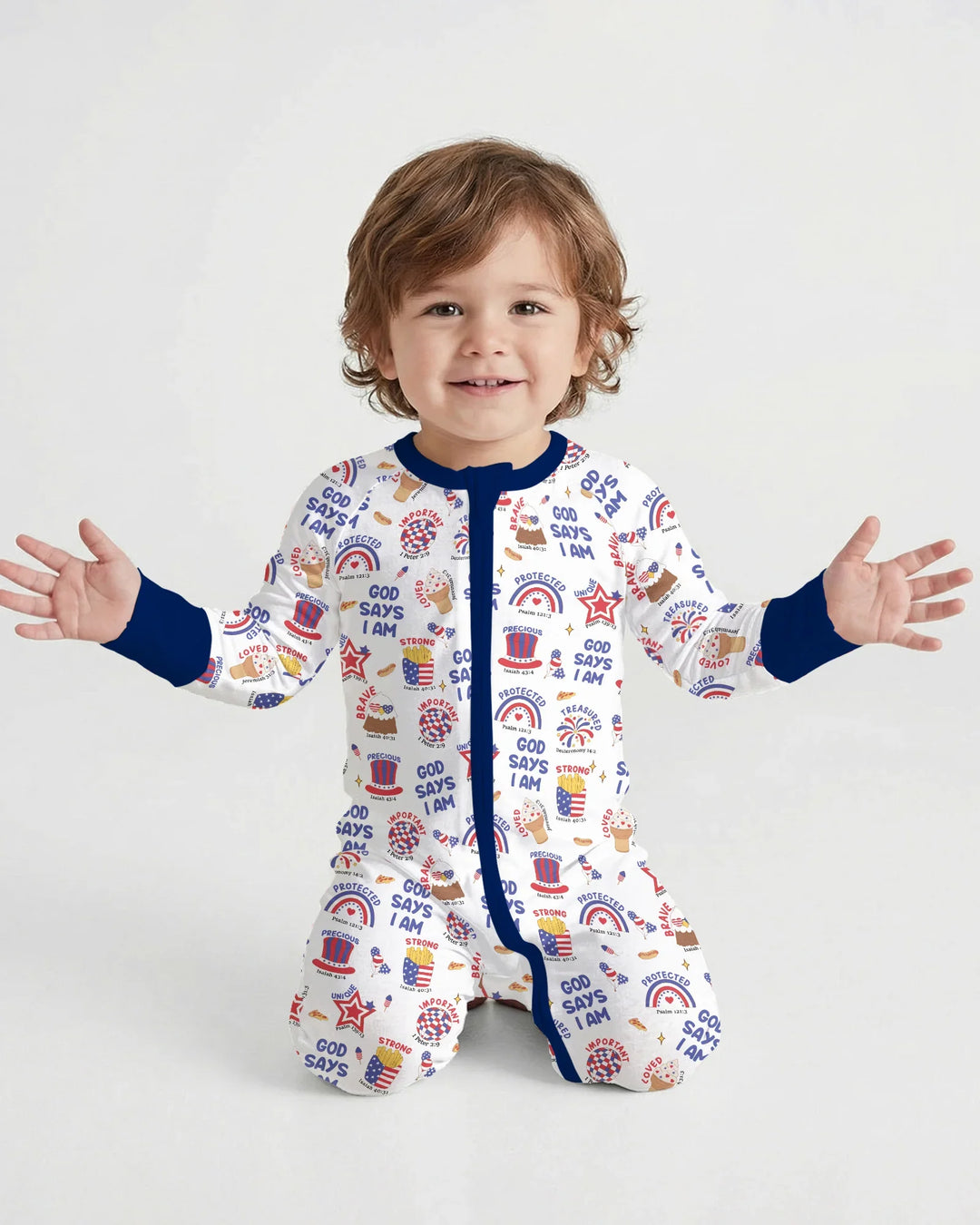 God Says I Am - America 250th Anniversary Bamboo Convertible Zippy