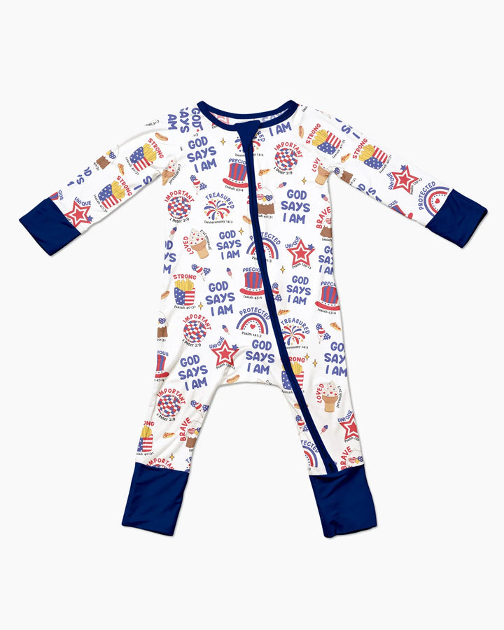 God Says I Am - America 250th Anniversary Bamboo Convertible Zippy
