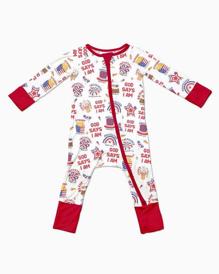 God Says I Am - America 250th Anniversary Bamboo Convertible Zippy