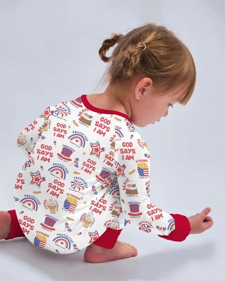 God Says I Am - America 250th Anniversary Bamboo Convertible Zippy
