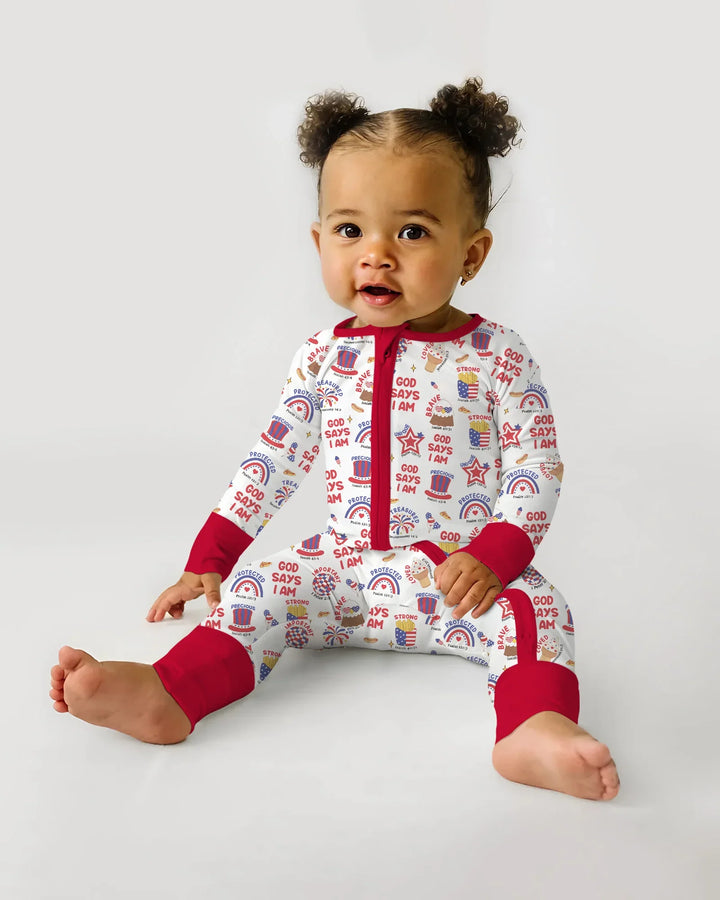 God Says I Am - America 250th Anniversary Bamboo Convertible Zippy