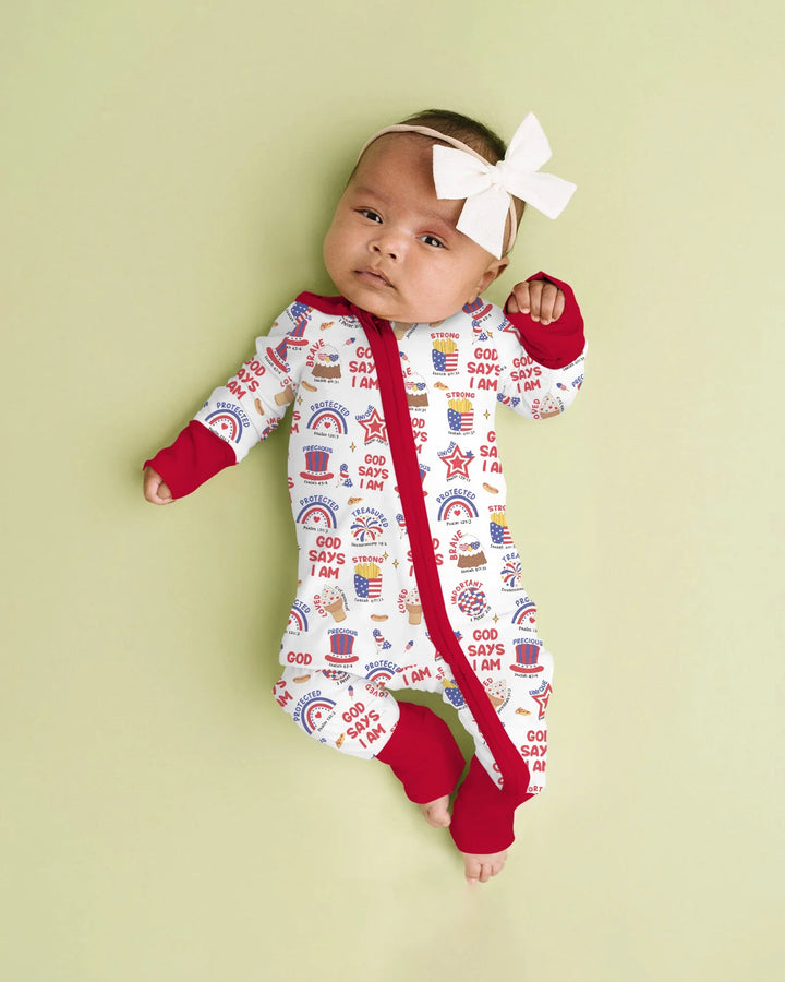 God Says I Am - America 250th Anniversary Bamboo Convertible Zippy