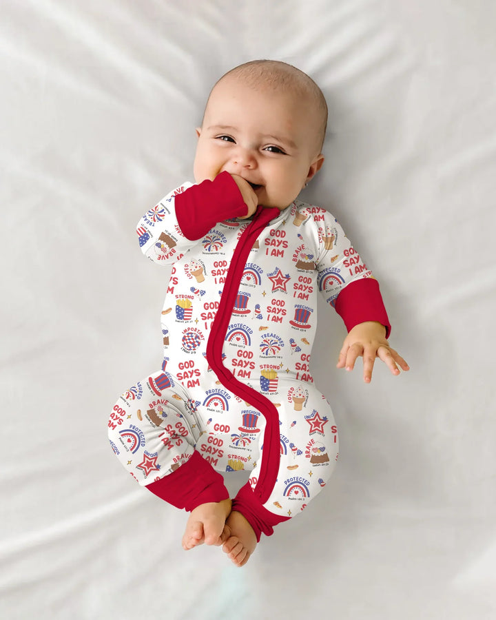 God Says I Am - America 250th Anniversary Bamboo Convertible Zippy