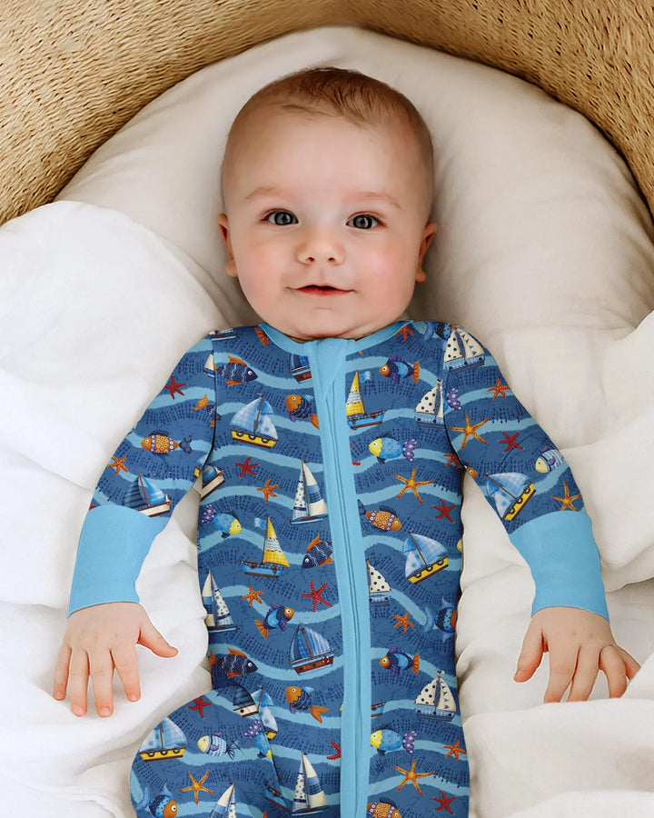 Blue Sail La Vie Family Matching Bamboo Convertible Zippy