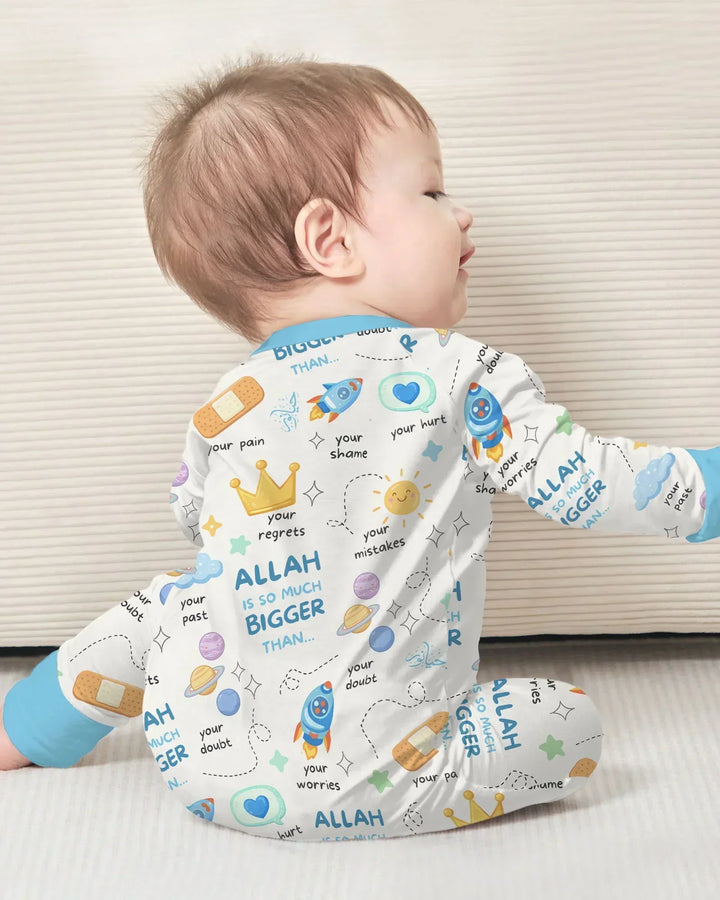 "Allah Is So Much Bigger Than..." Family Matching Bamboo Convertible Zippy