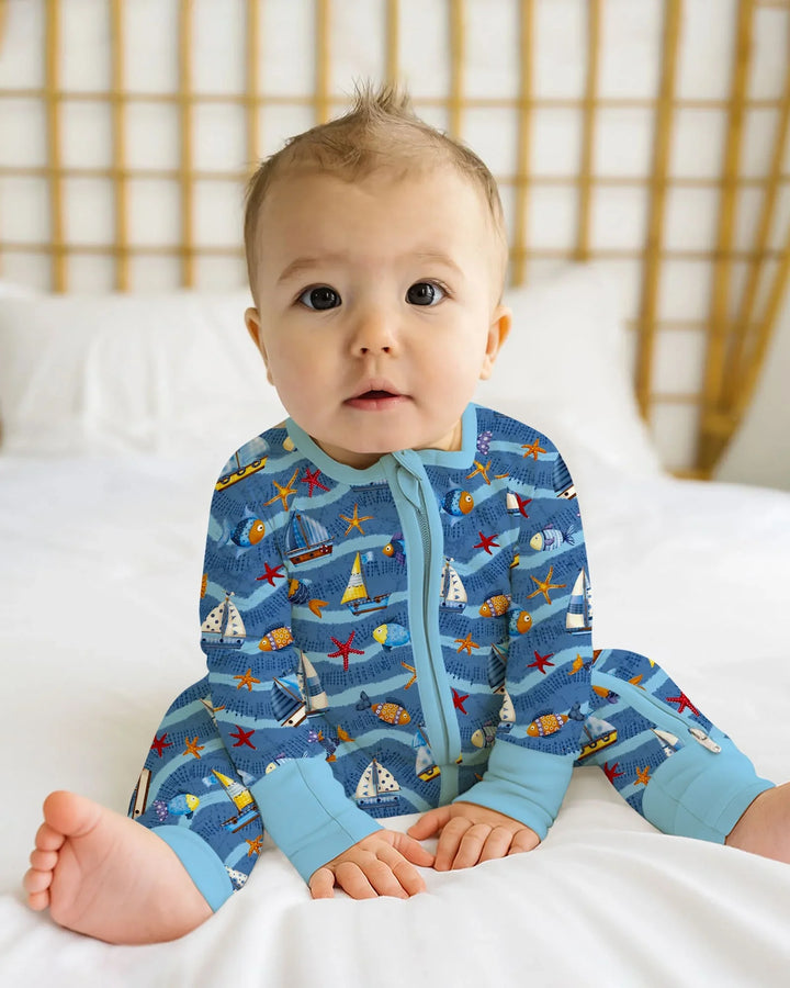 Blue Sail La Vie Family Matching Bamboo Convertible Zippy
