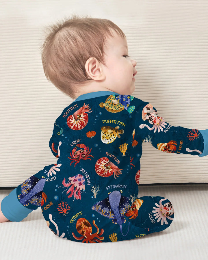 Deep Blue Wonders Bamboo Convertible Zippy