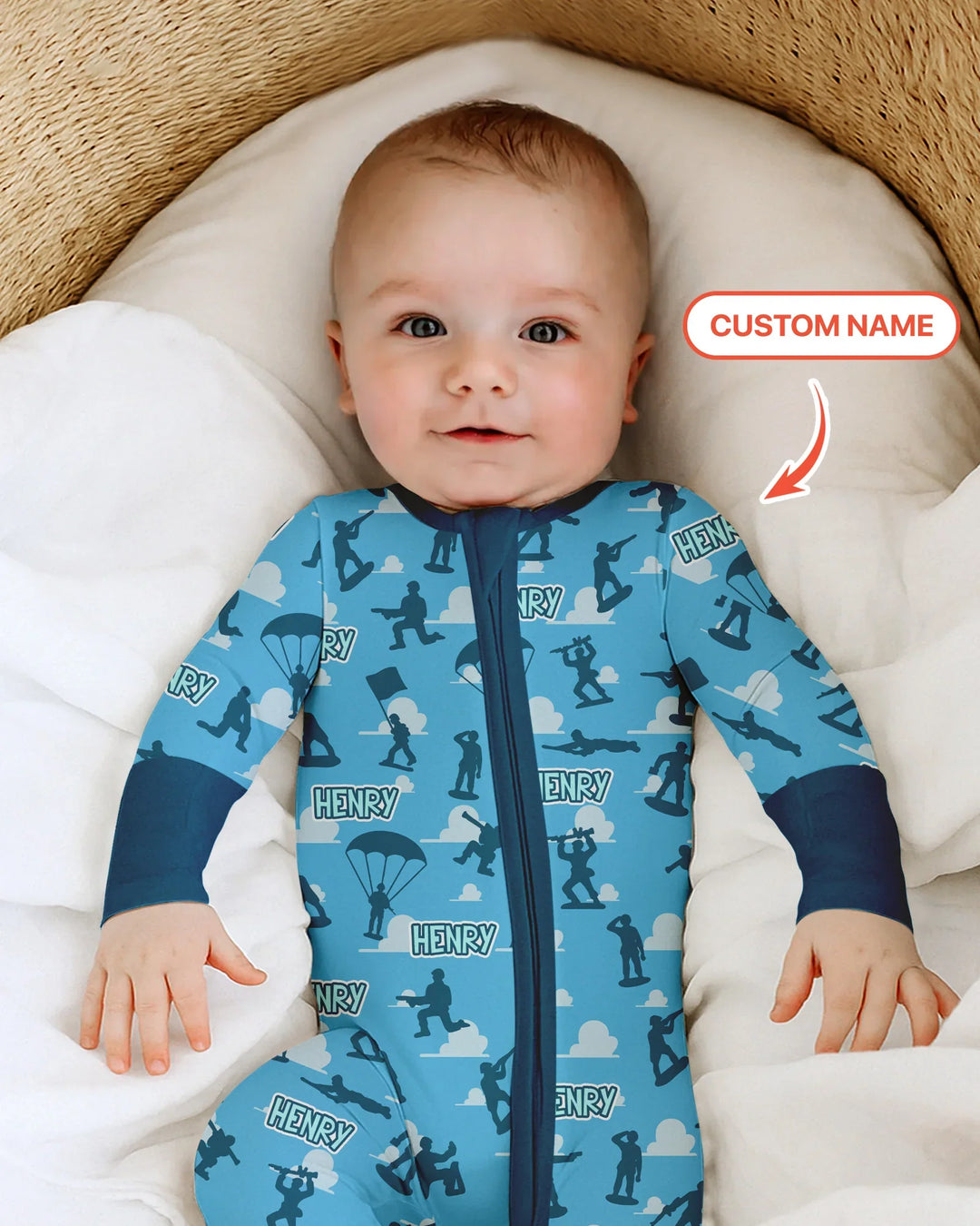 Army Men Memorial Day Bamboo Convertible Zippy