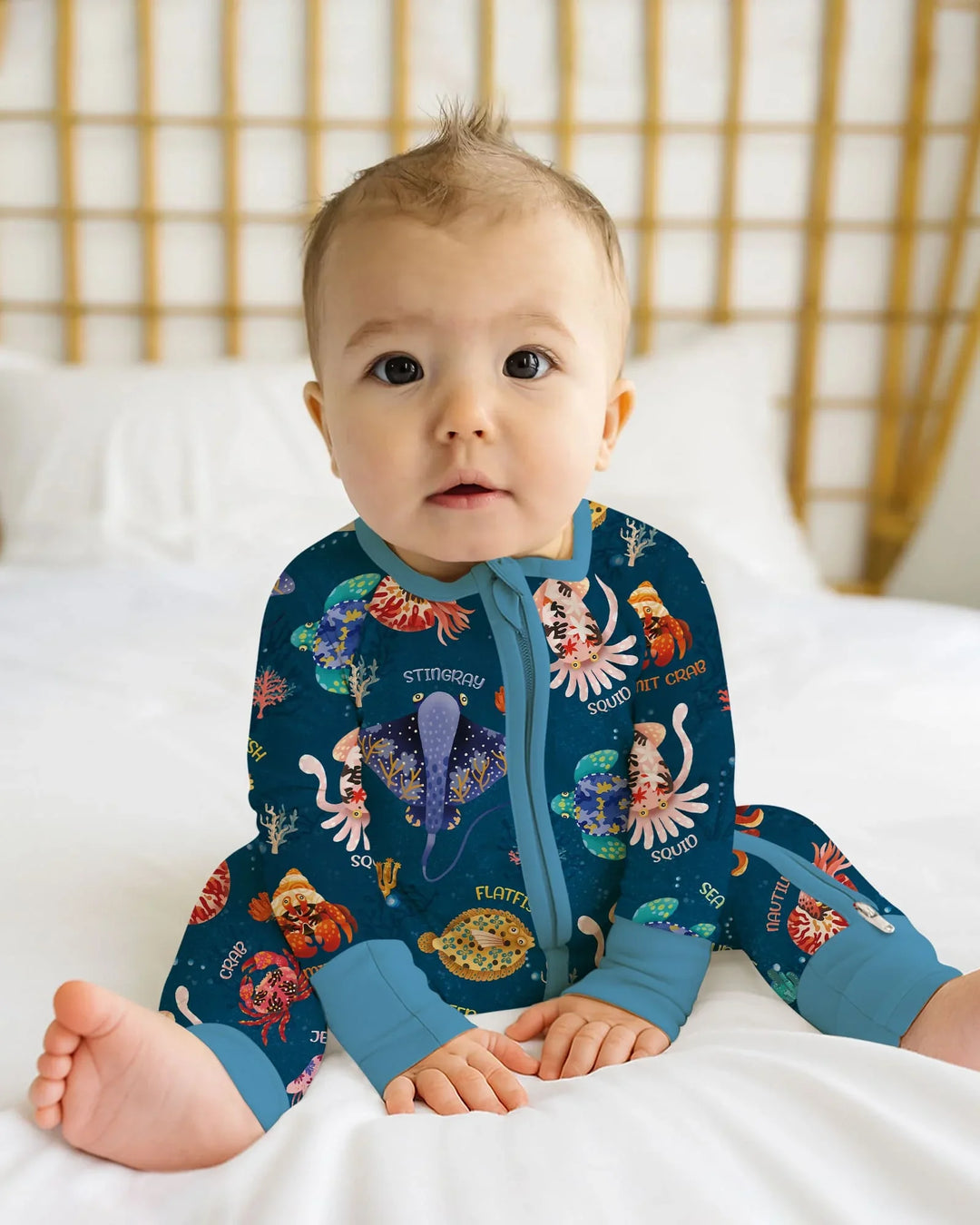 Deep Blue Wonders Bamboo Convertible Zippy