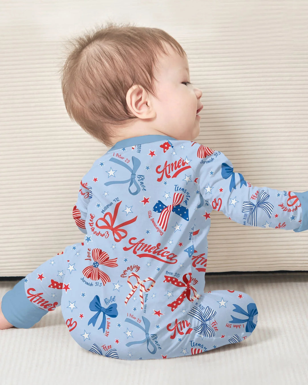 Girly Patriotic Bamboo Convertible Zippy