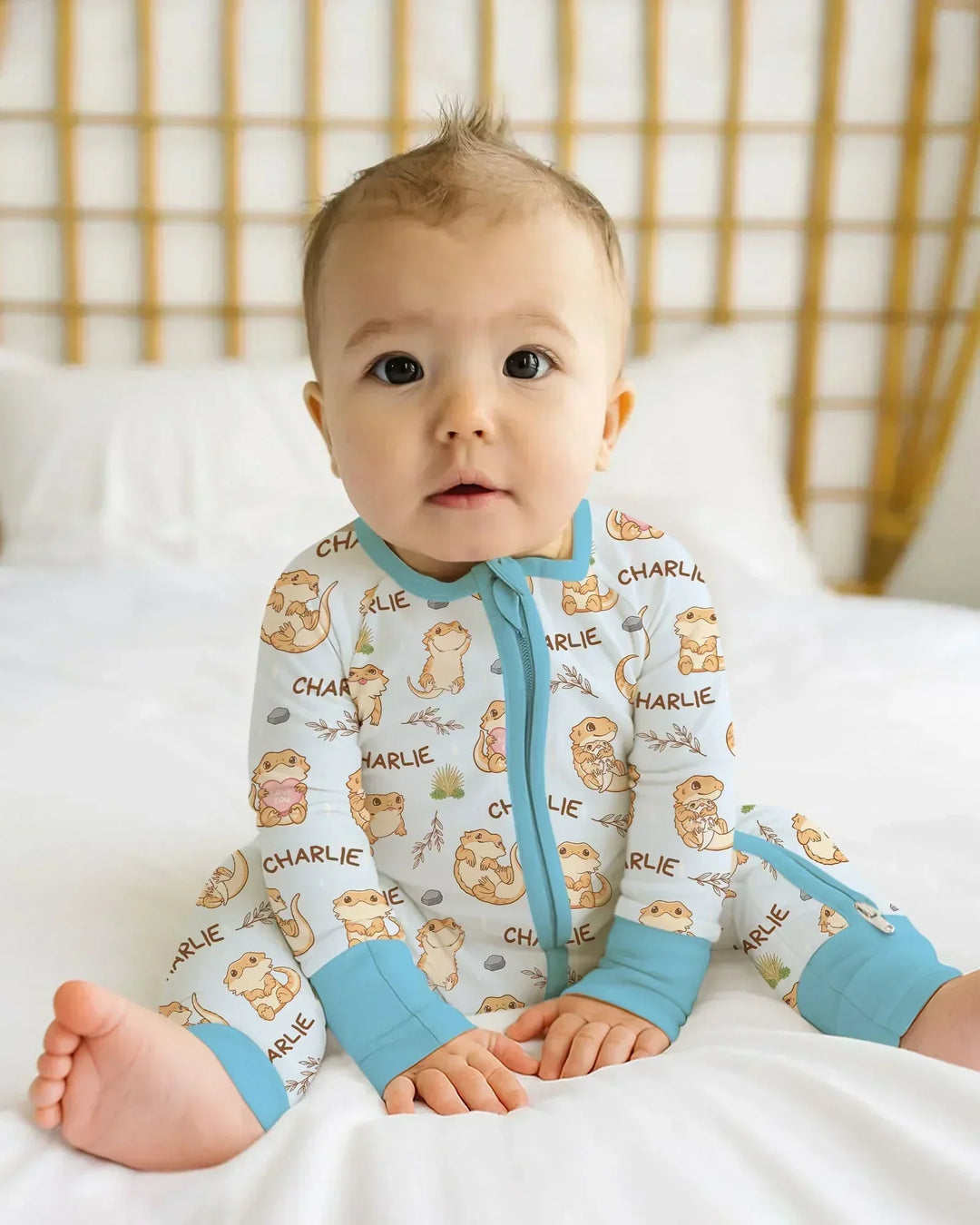 Custom Name Clueless Beardie Bamboo Convertible Zippy