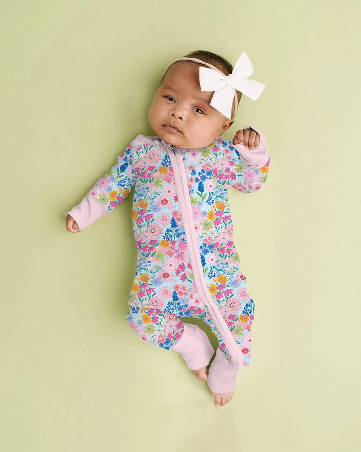 Little Flower Garden Matching Bamboo Convertible Zippy