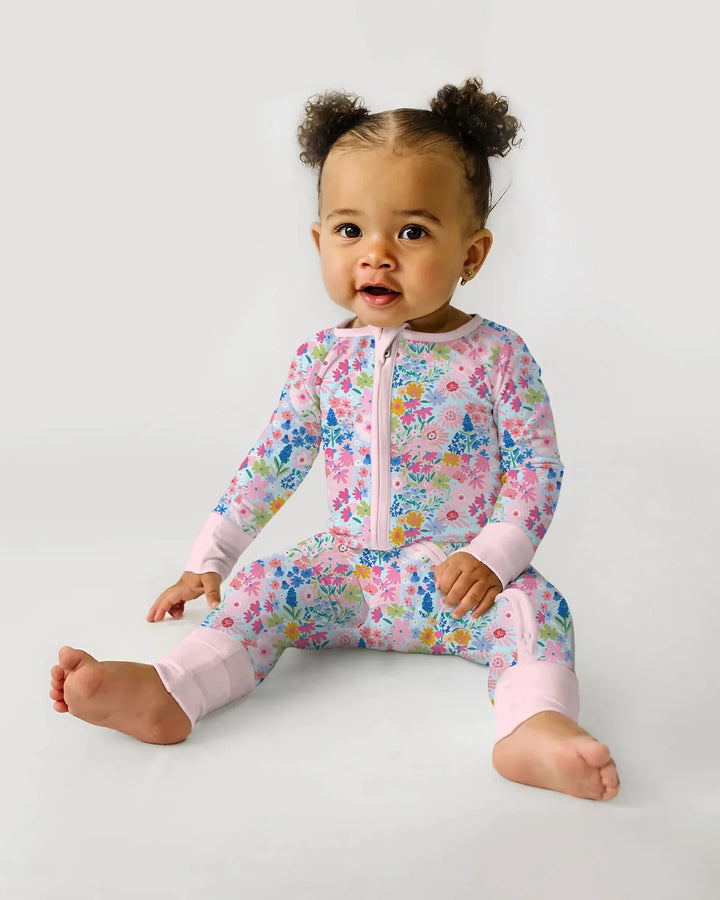 Little Flower Garden Matching Bamboo Convertible Zippy
