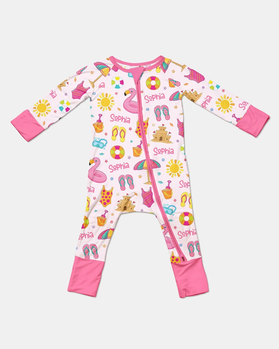 Custom Name Summer is Fun Bamboo Convertible Zippy
