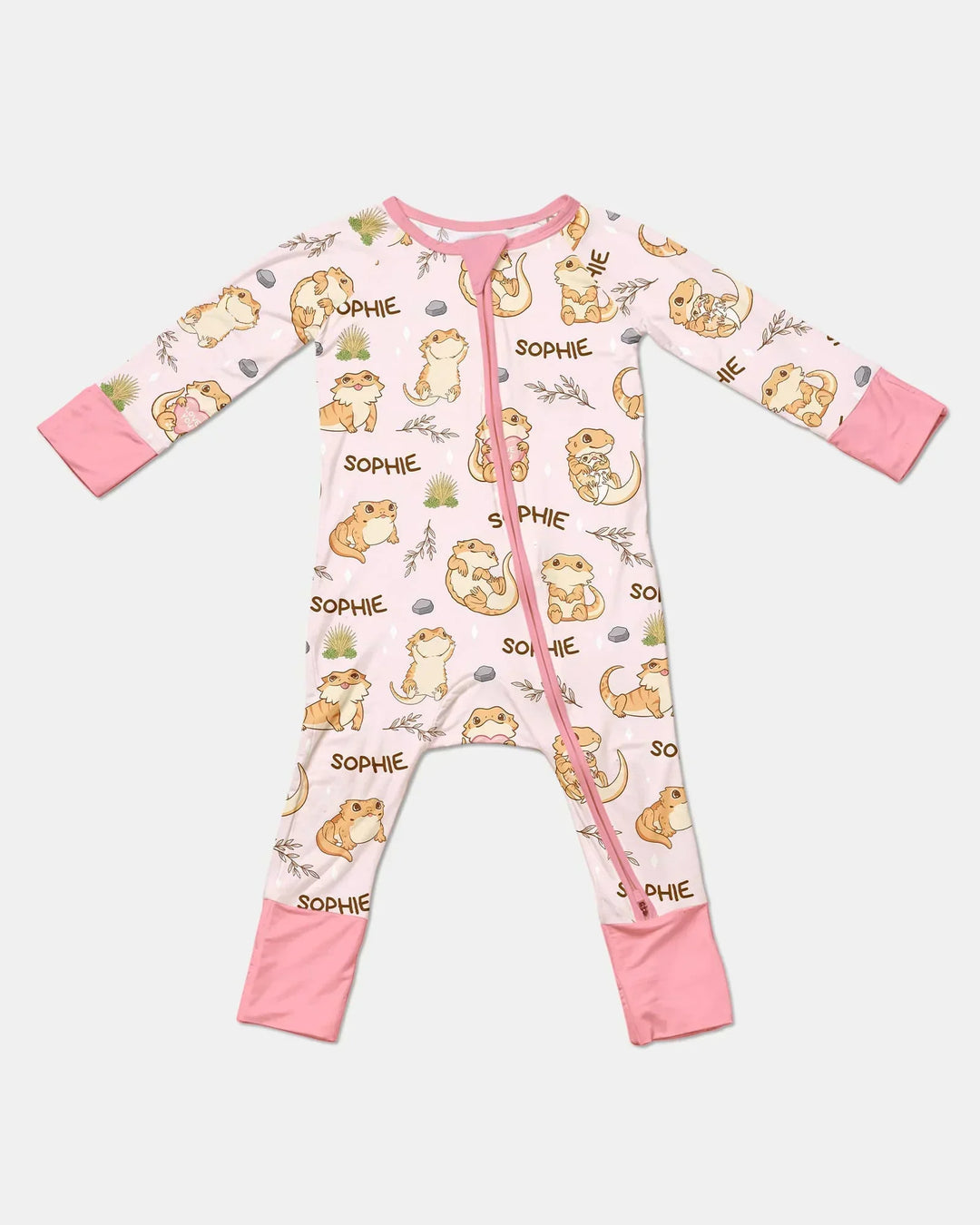 Custom Name Clueless Beardie Bamboo Convertible Zippy