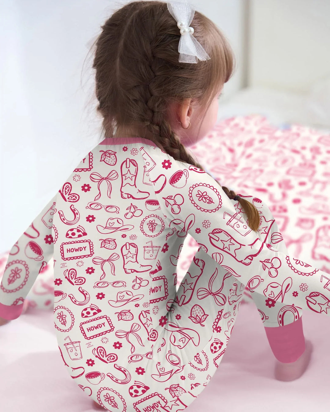 Doodle Wild West Cowgirl Bamboo Convertible Zippy