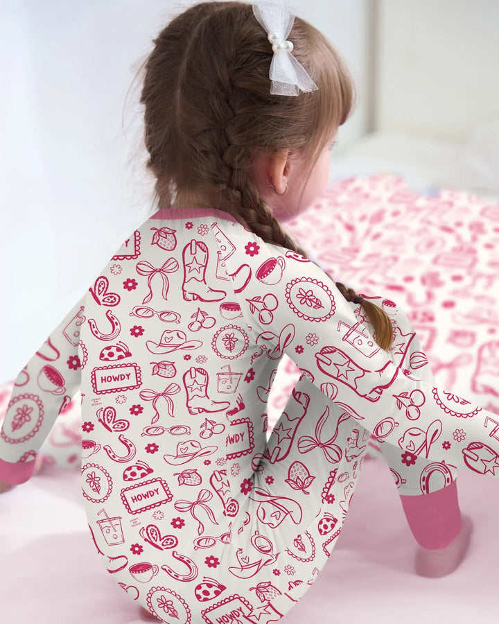 Doodle Wild West Cowgirl Bamboo Convertible Zippy