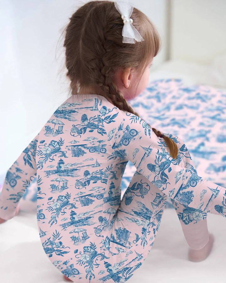 Summer Toile Bamboo Convertible Zippy