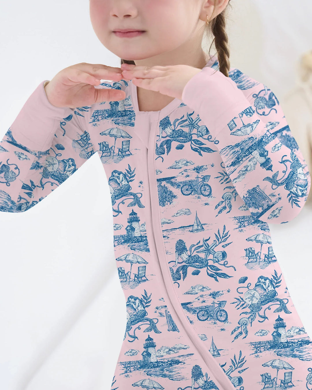 Summer Toile Bamboo Convertible Zippy