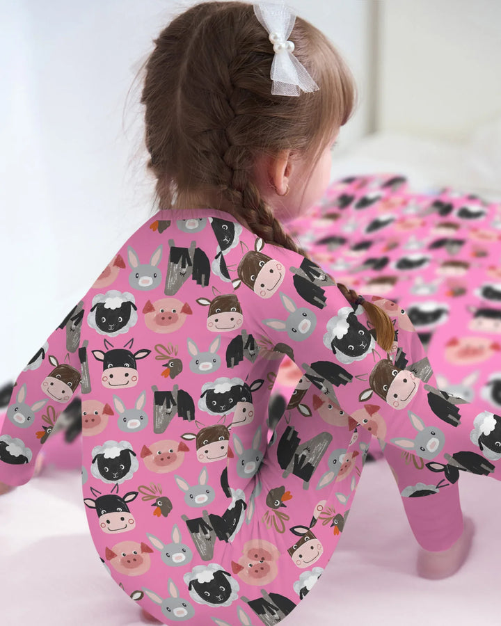 Farm Friends Family Matching Bamboo Convertible Zippy
