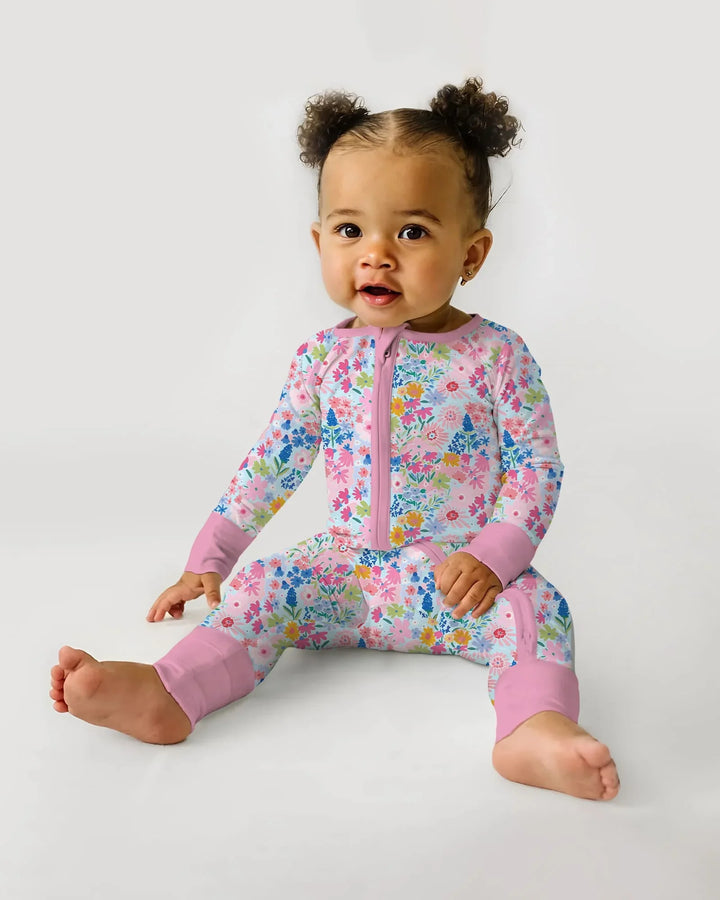 Little Flower Garden Matching Bamboo Convertible Zippy