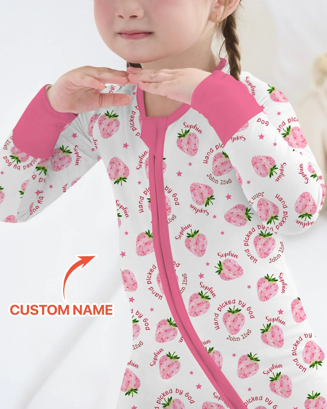 Hand Picked By God Custom Name Bamboo Convertible Zippy