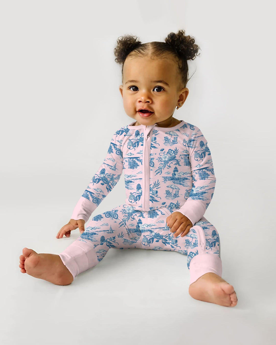 Summer Toile Bamboo Convertible Zippy