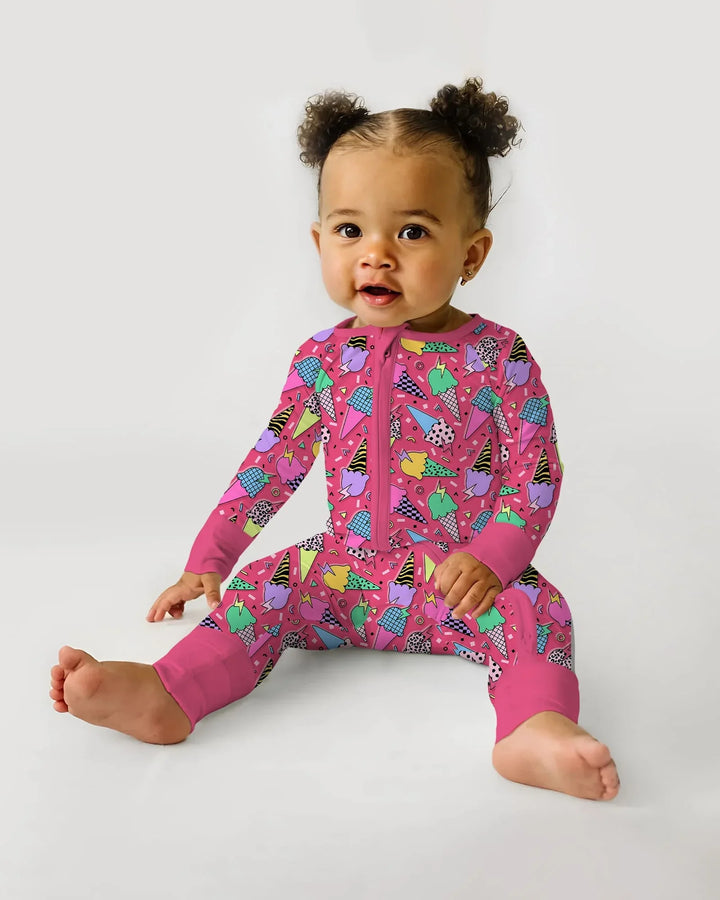 Summer Retro Ice Creams Family Matching Bamboo Convertible Zippy