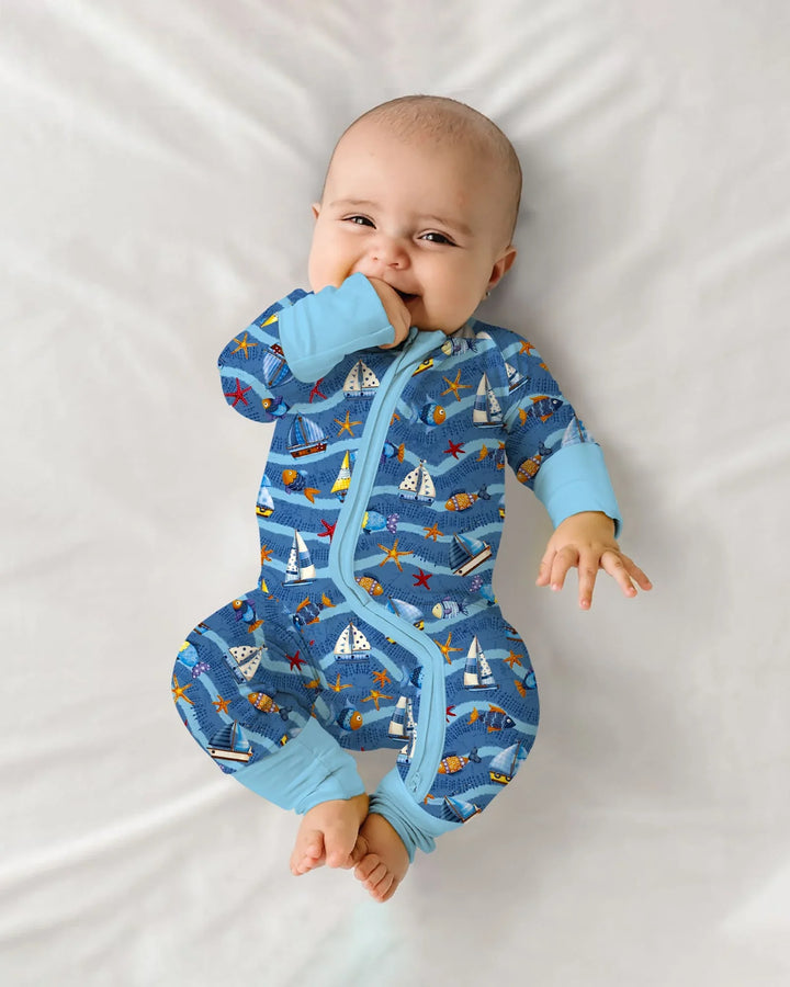 Blue Sail La Vie Family Matching Bamboo Convertible Zippy