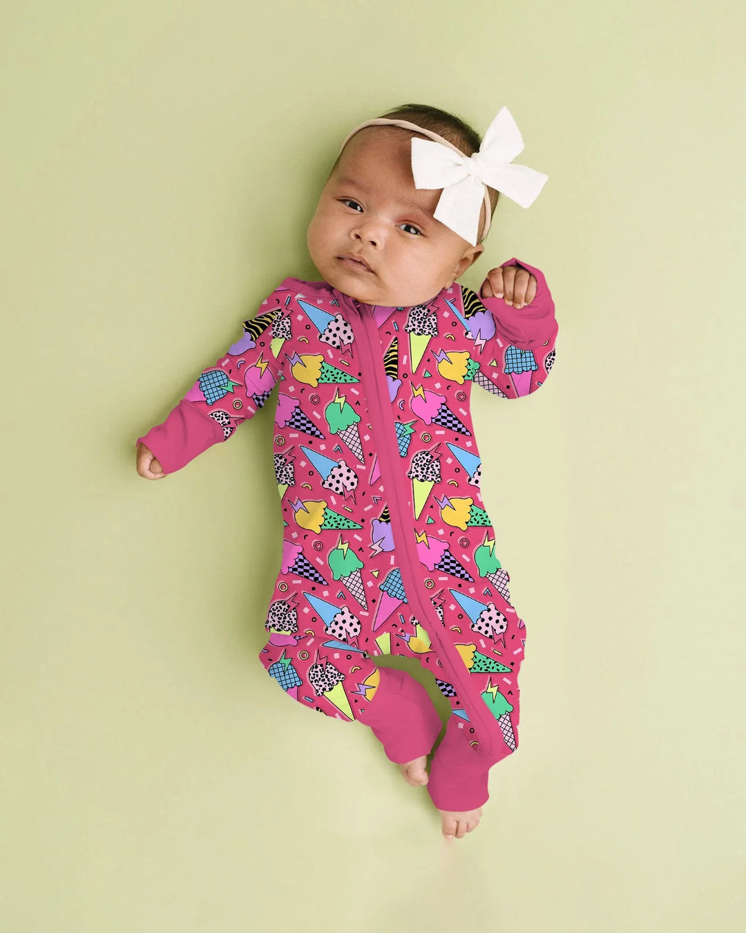 Summer Retro Ice Creams Family Matching Bamboo Convertible Zippy