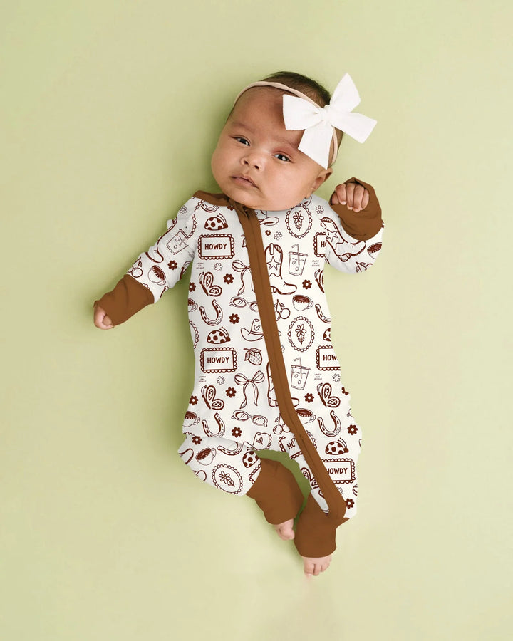 Doodle Wild West Cowgirl Bamboo Convertible Zippy