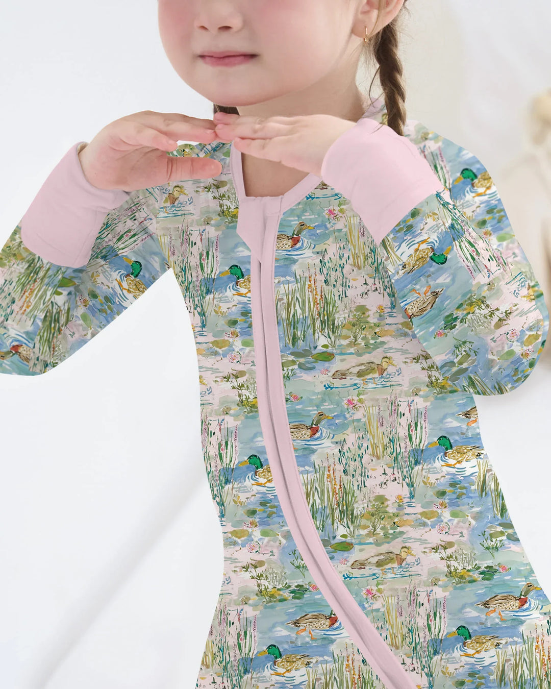 Watercolor Mallard Duck Bamboo Convertible Zippy