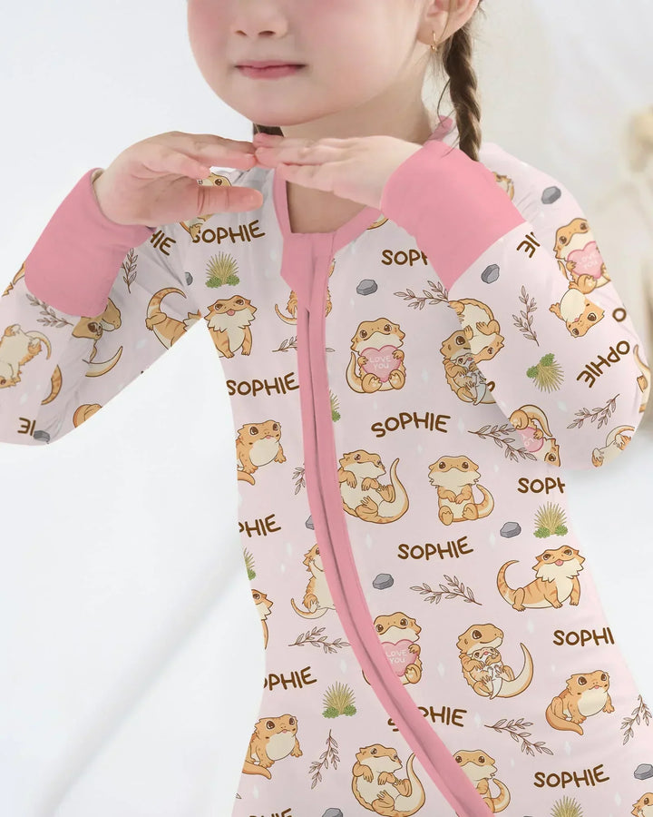 Custom Name Clueless Beardie Bamboo Convertible Zippy