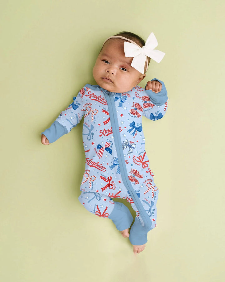 Girly Patriotic Bamboo Convertible Zippy
