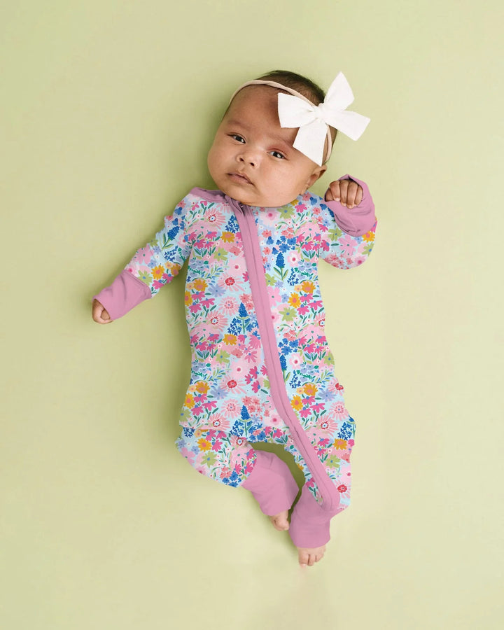 Little Flower Garden Matching Bamboo Convertible Zippy