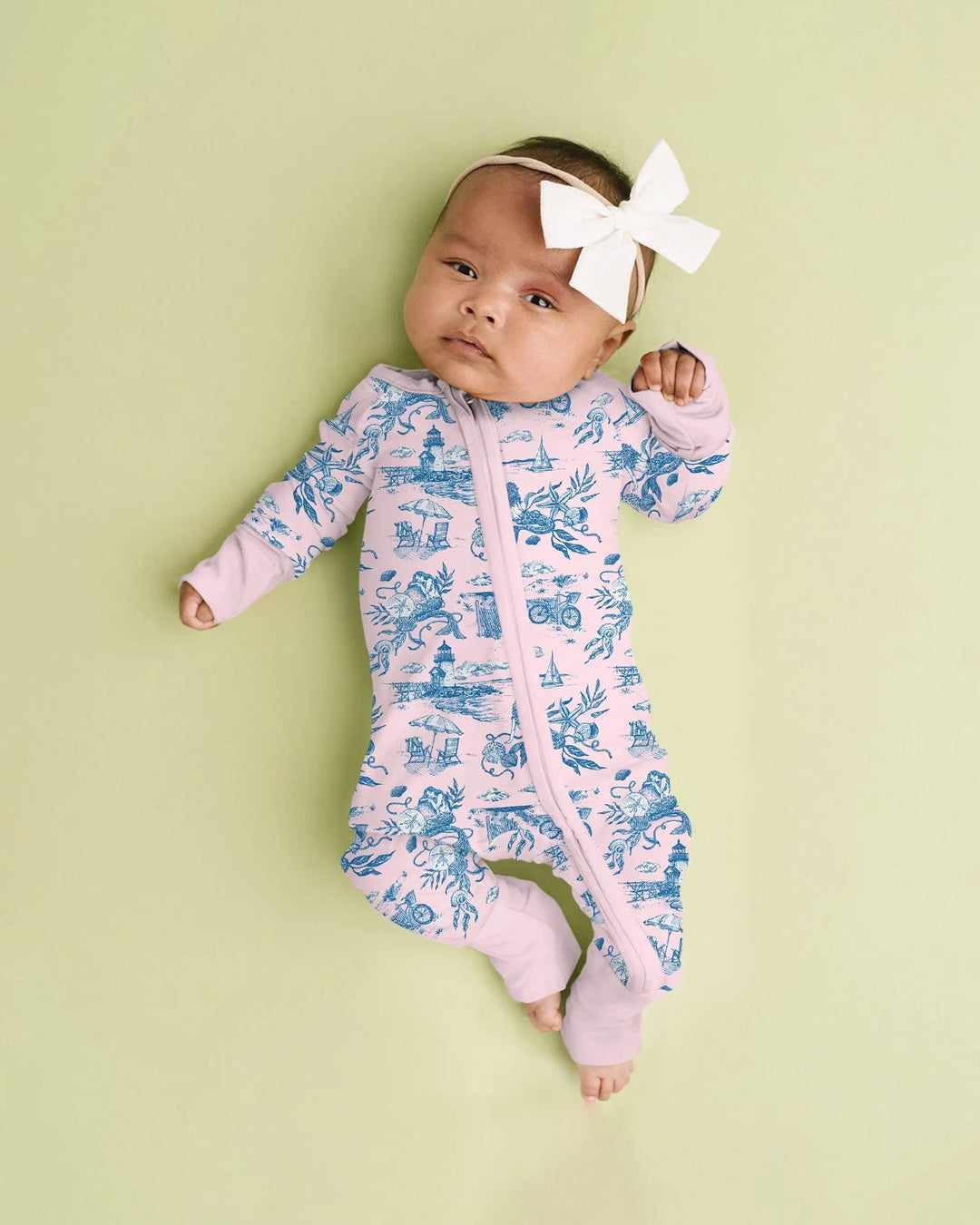 Summer Toile Bamboo Convertible Zippy