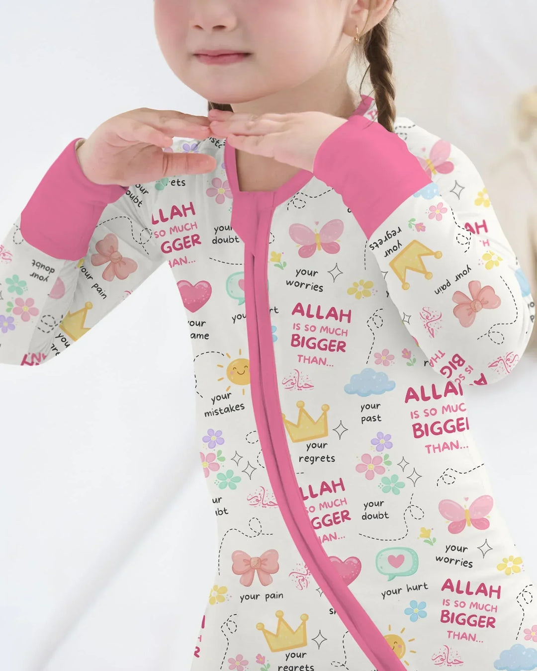 "Allah Is So Much Bigger Than..." Family Matching Bamboo Convertible Zippy