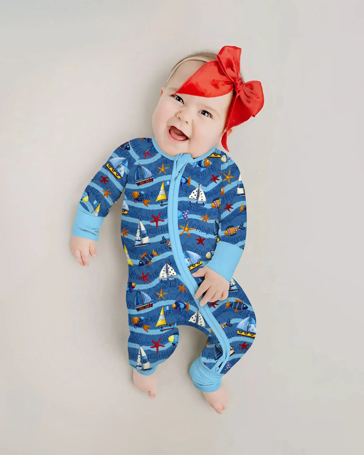 Blue Sail La Vie Family Matching Bamboo Convertible Zippy