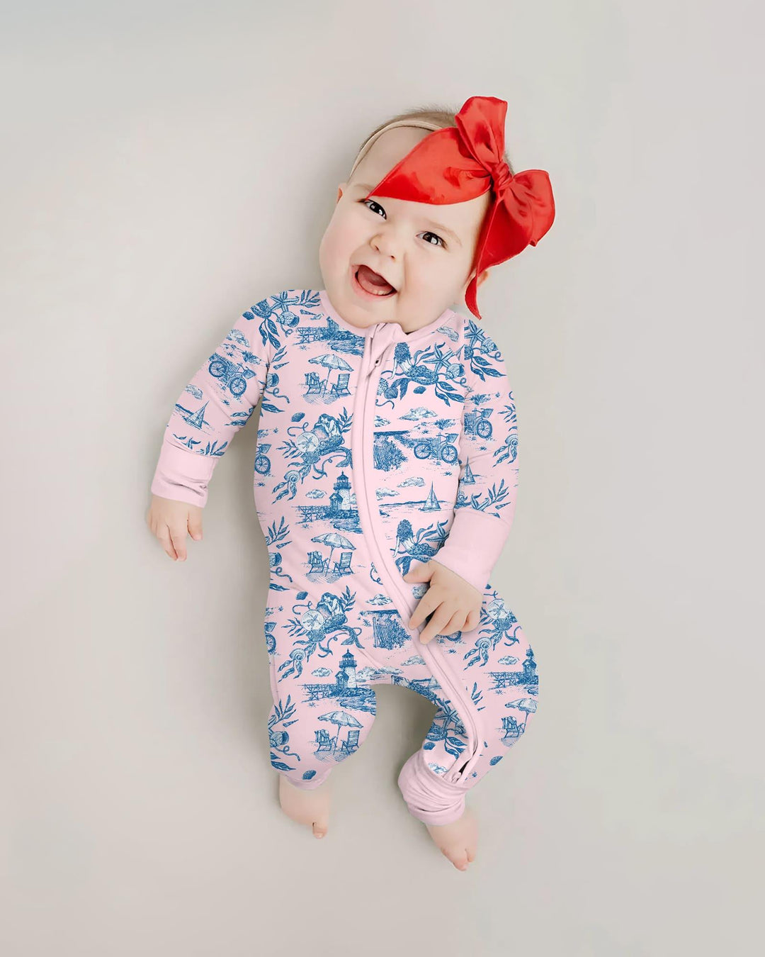 Summer Toile Bamboo Convertible Zippy