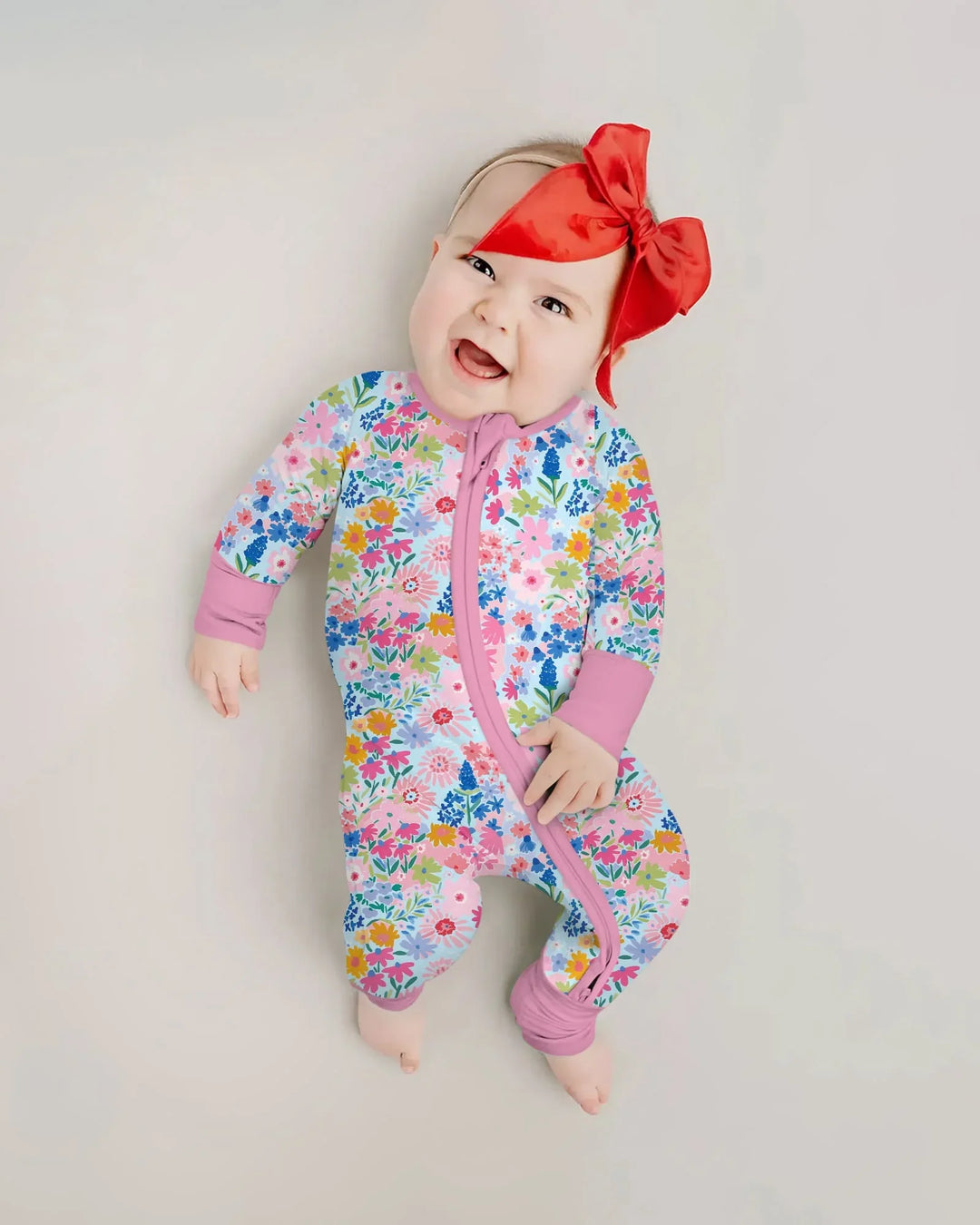 Little Flower Garden Matching Bamboo Convertible Zippy