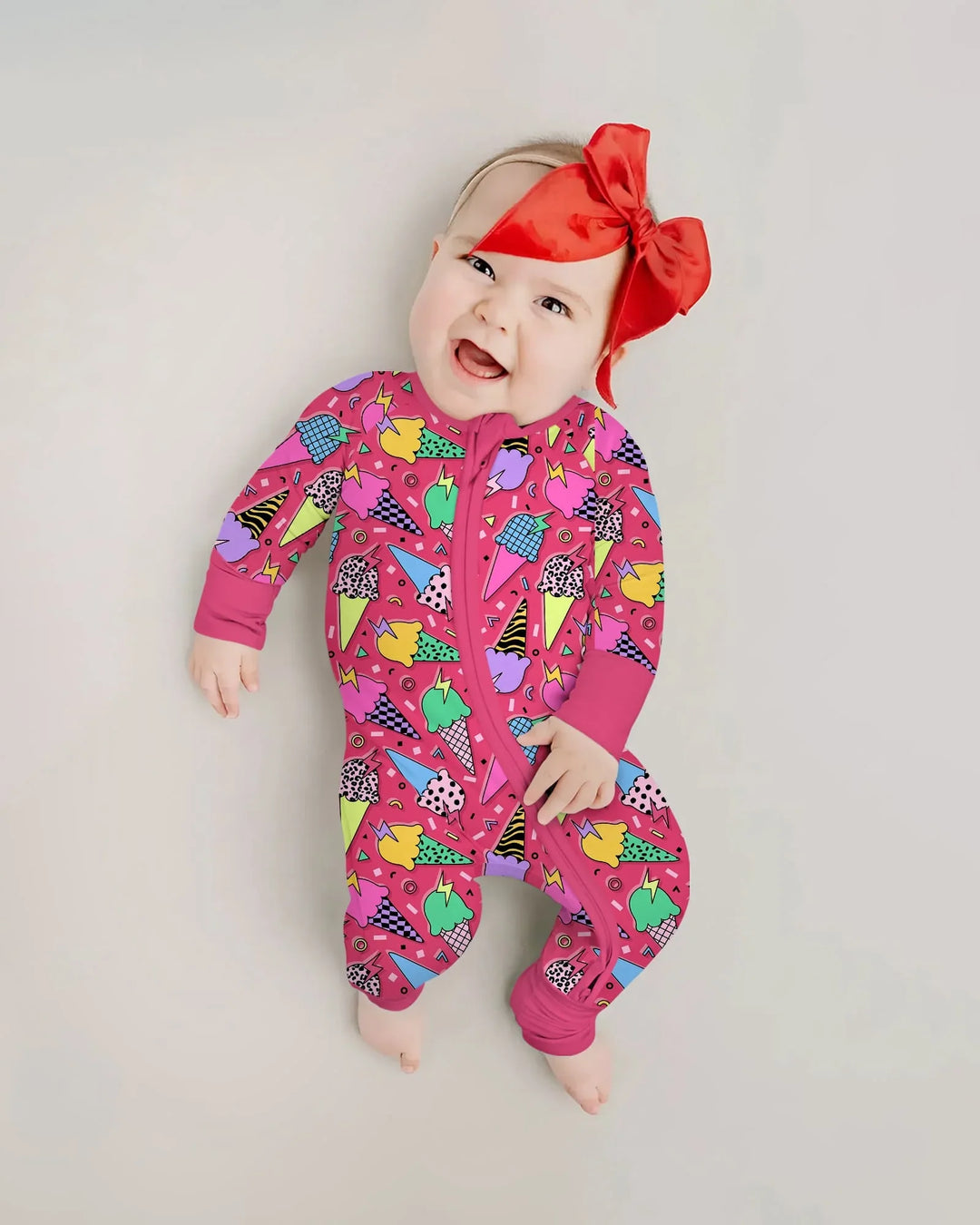 Summer Retro Ice Creams Family Matching Bamboo Convertible Zippy