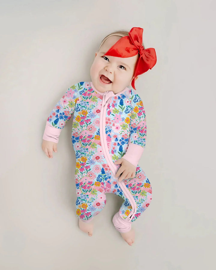 Little Flower Garden Matching Bamboo Convertible Zippy