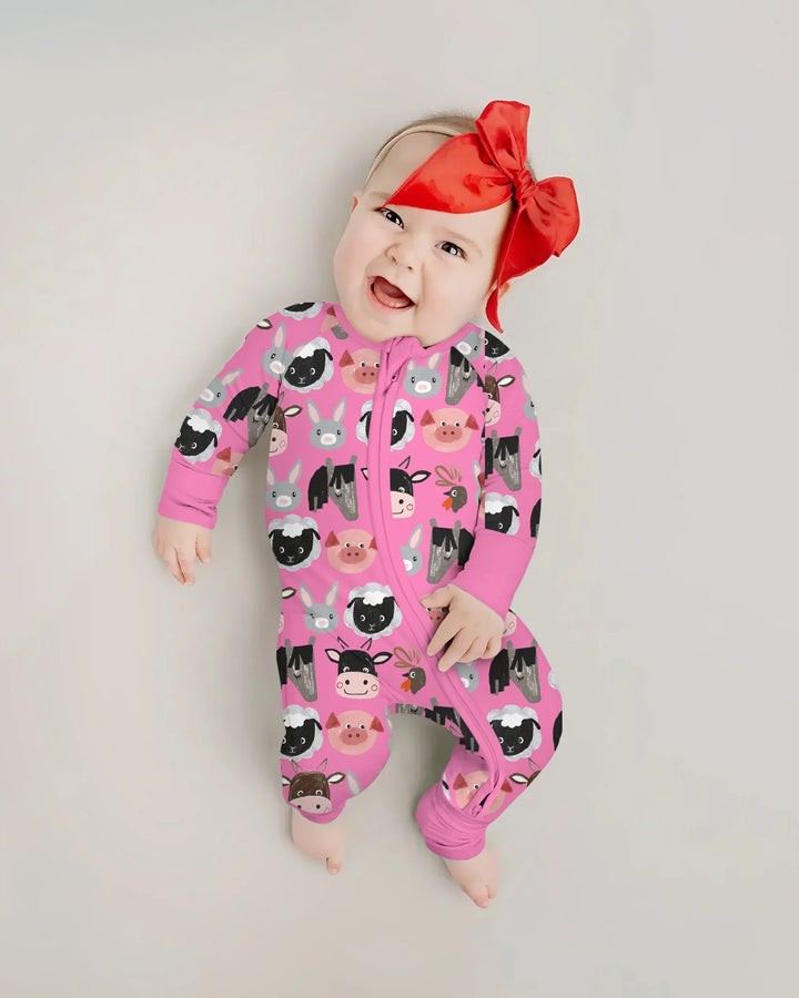 Farm Friends Family Matching Bamboo Convertible Zippy