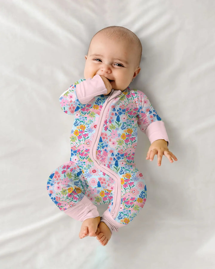 Little Flower Garden Matching Bamboo Convertible Zippy