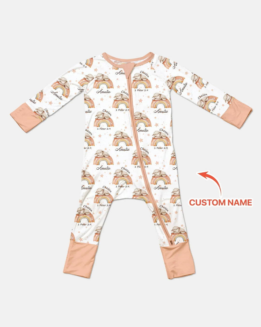 Chosen As His Own Custom Name Bamboo Convertible Zippy