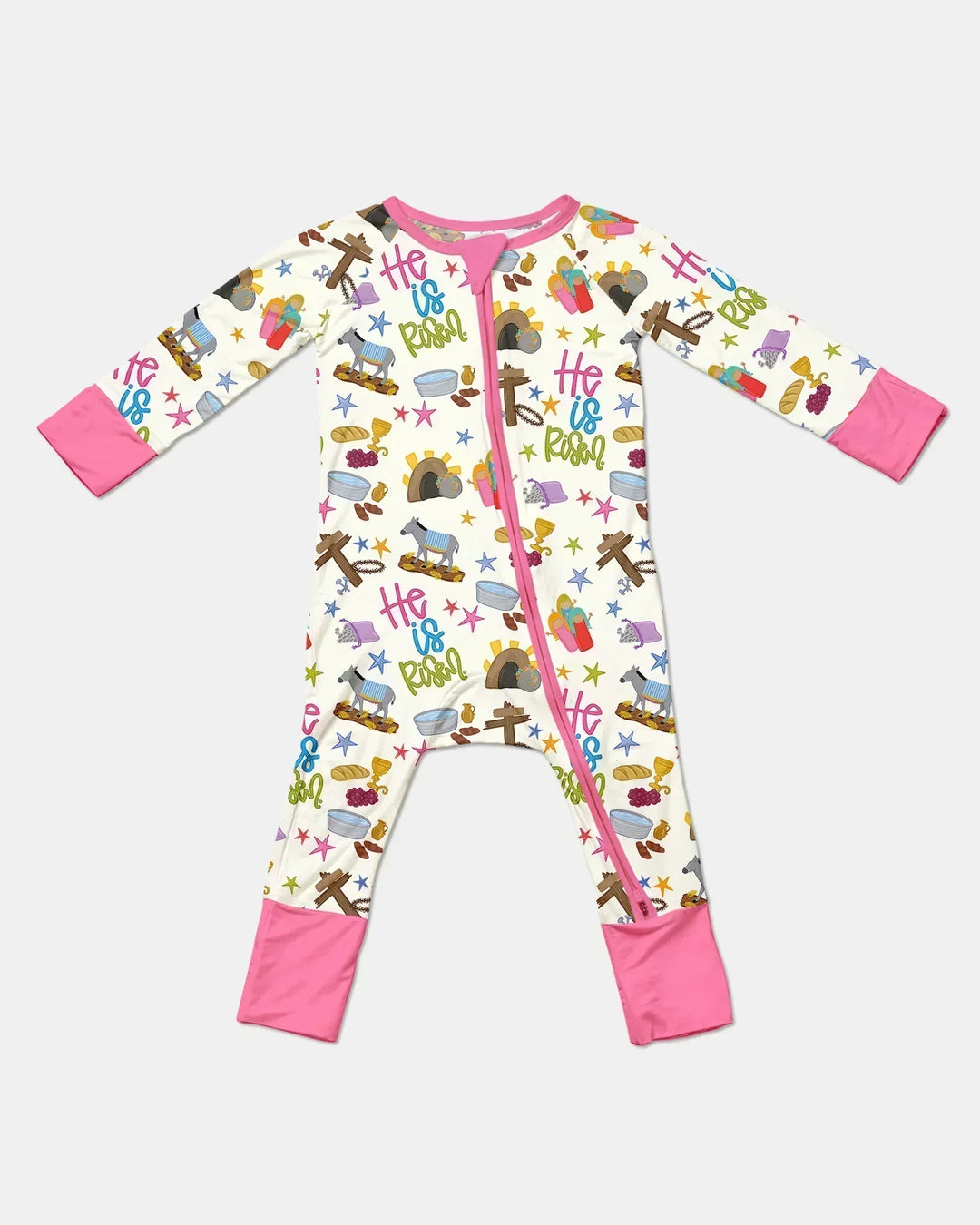 Bible Story Easter Family Matching Bamboo Convertible Zippy